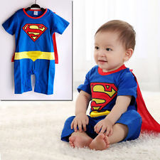 סופרמן הארפר עם רקמת גלימה סרבל חליפת תינוק SUPERMAN Wukong Creeper